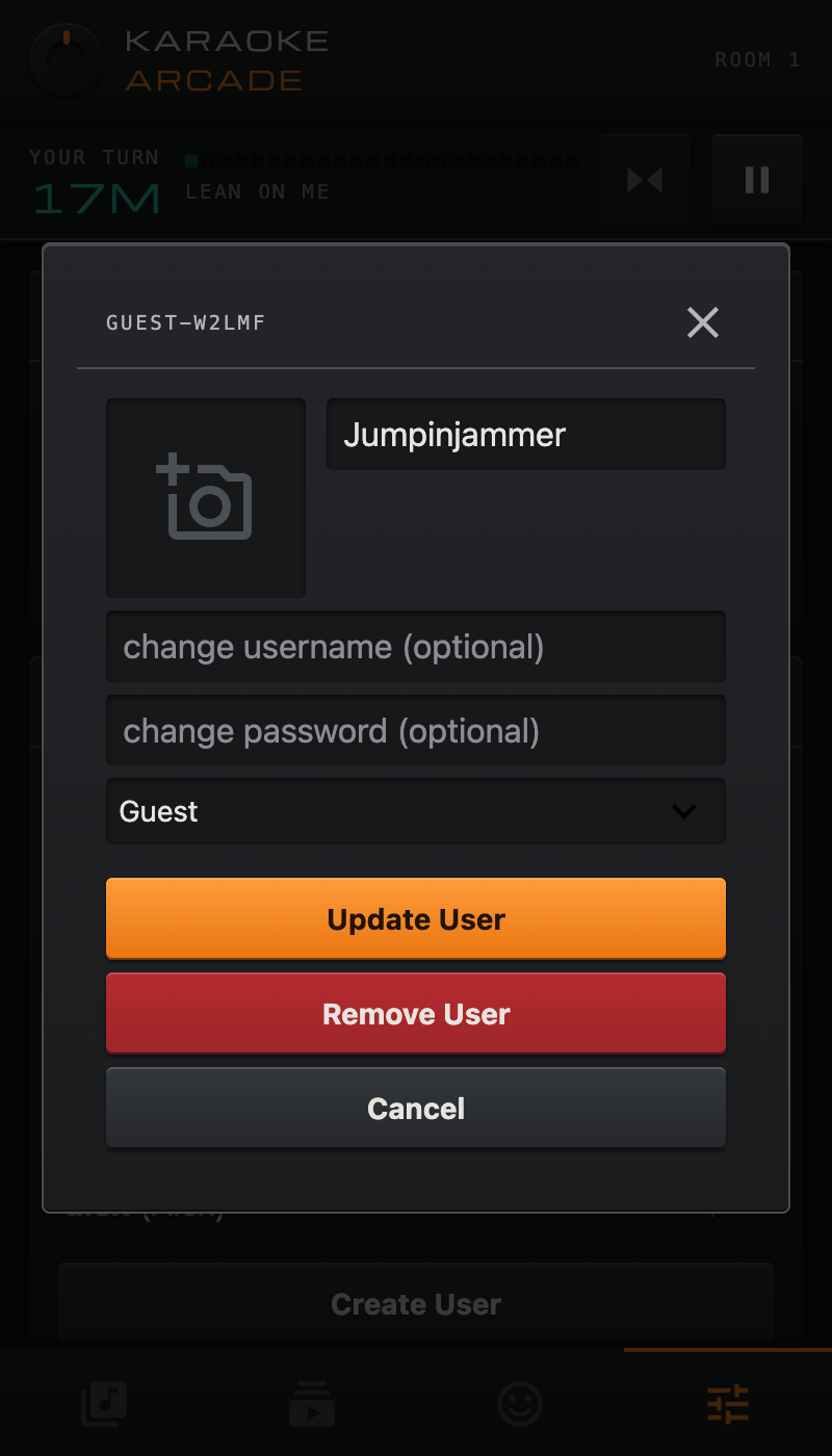 User editor
